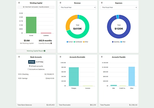 MonkeyPod Nonprofit Accounting (screenshot)